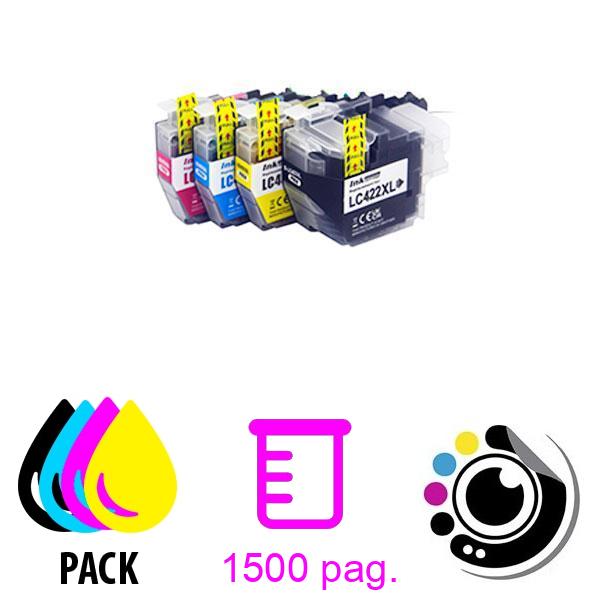 Cartouche Compatible Pack x4 Brother LC-422XL