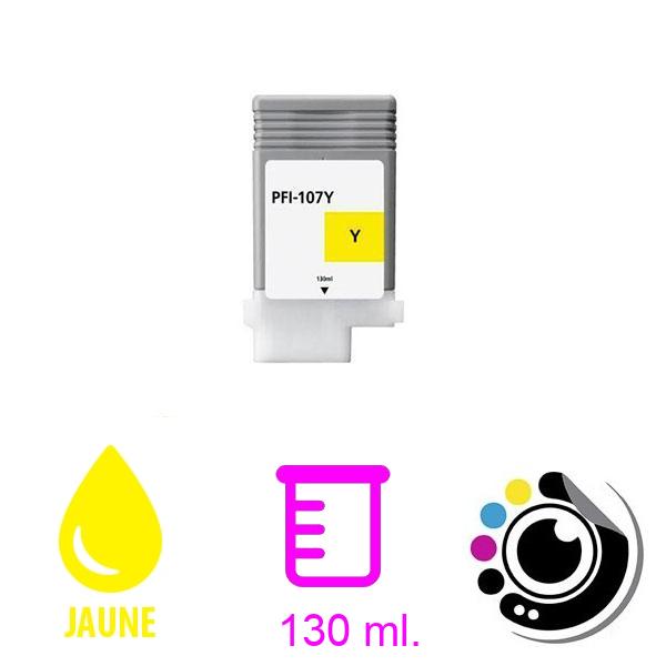 Cartouche Compatible PFI107 Canon Jaune