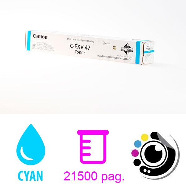 Toner Original Canon C-EXV47 Cyan 8517B002