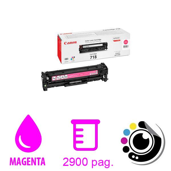 Toner Original Canon 718 Magenta 2660B002