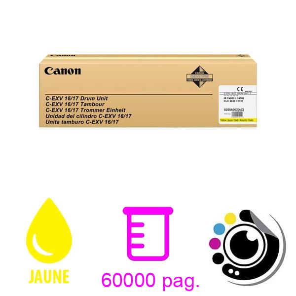 Original Tambour Canon C-EXV 16 / 17 Jaune 0255B002AA