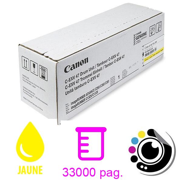 Tambour Original Canon C-EXV47 Jaune 8523B002