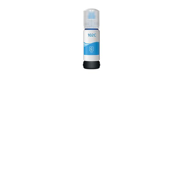 Compatible bouteille Epson 102/103/104/107/T6641/T6731 Cyan C13T03R140
