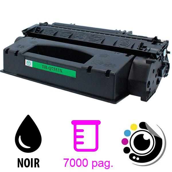 Toner compatible HP Q7553X/Q5949X / 53X Noir