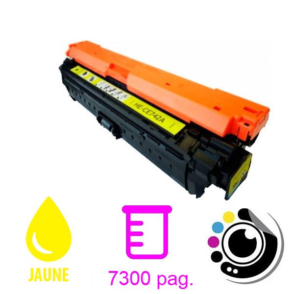 Toner compatible HP CE742A Jaune Nº307A