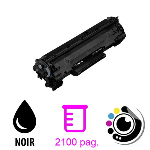 Toner compatible Canon 728 Noir CE278A