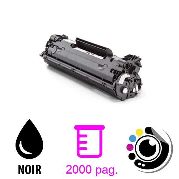 Toner compatible HP CB436A Noir