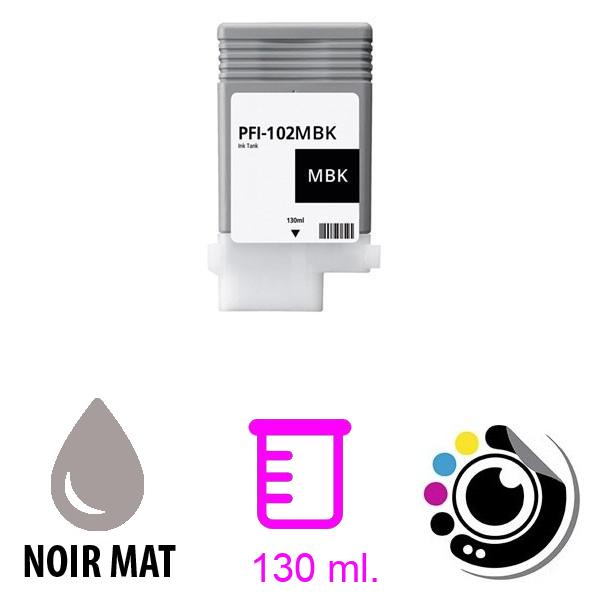 Cartouche Encre Noire Mate Compatible Canon PFI-102MBK 0894B001