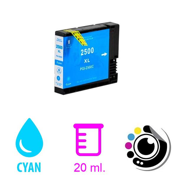 Cartouche Compatible Canon Cyan PGI2500XL / PGI-2500 - 9265B001