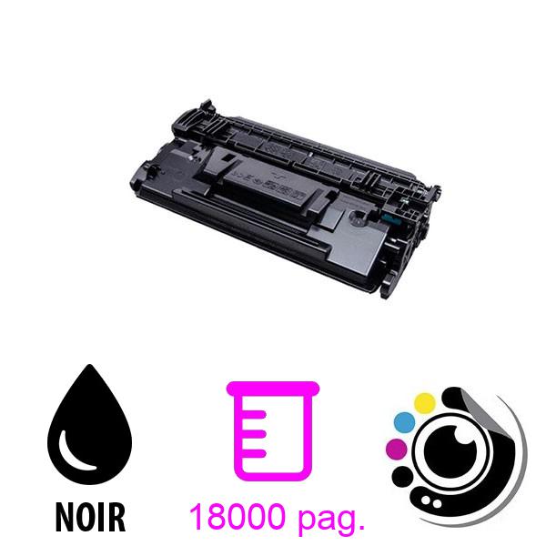 Toner compatible HP CF287X / 87X Noir