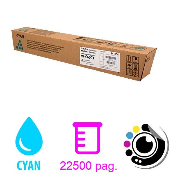 Toner Original Ricoh MP-C4503 / 5503 / 6003 - 841856 Cyan
