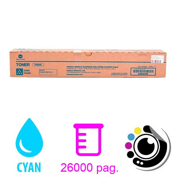 Toner Original Konica Minolta TN324 Cyan A8DA450