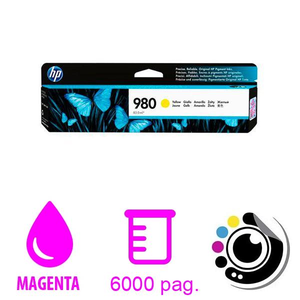 Cartouche Original HP 980 Jaune D8J09A