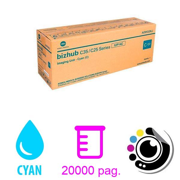 Original Tambour Konica Minolta Bizhub C 25 / C 35 Cyan IUP14C - A0WG0KJ