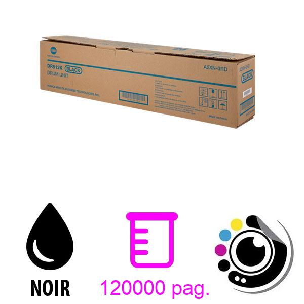 Original Tambour Konica Minolta Bizhub C224 / C284 / C364 / C454 / C554 Noir A2XN0RD / DR-512K