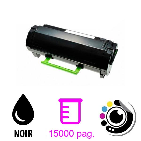 Toner compatible Lexmark MS321 / MS421 / MS521 / MS621 / MS622 / MX321 / MX421 / MX521 / MX522 / MX622 Noir 56F2H00 15K