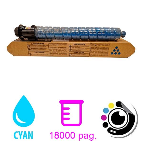 Toner compatible Ricoh MP-C3003 / MP-C3503 / MP-C3004 / MP-C3504 / MP-C4504 / MP-C5504 / MP-C6004 - 841820 Cyan
