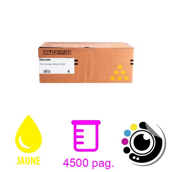 Toner Original Ricoh Aficio SP C252HE Jaune 407534