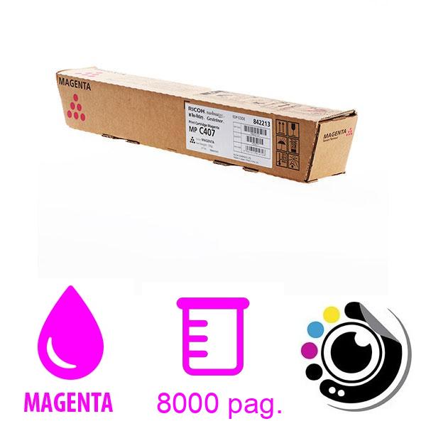 Toner Original Ricoh MP C407 Magenta 842213