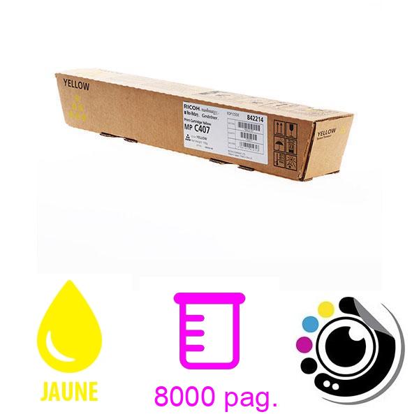 Toner Original Ricoh MP C407 Jaune 842214