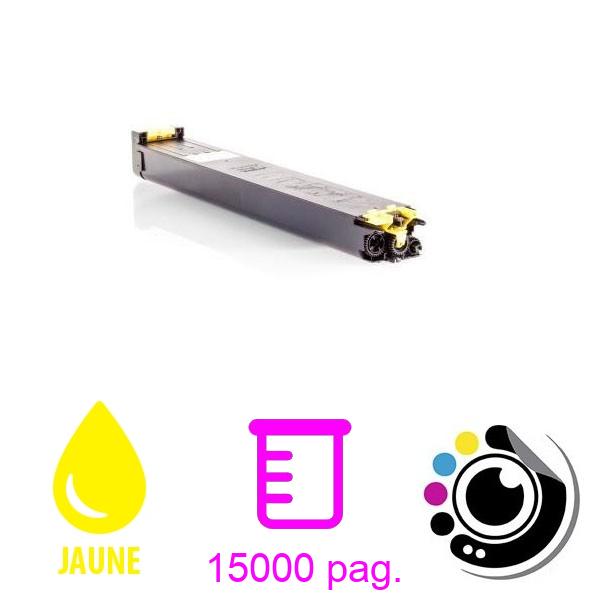 Cartouche Compatible Sharp MX27 Jaune MX-27GTYA
