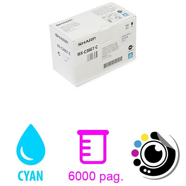 Original Toner sharp mx-c30gt-c Cyan
